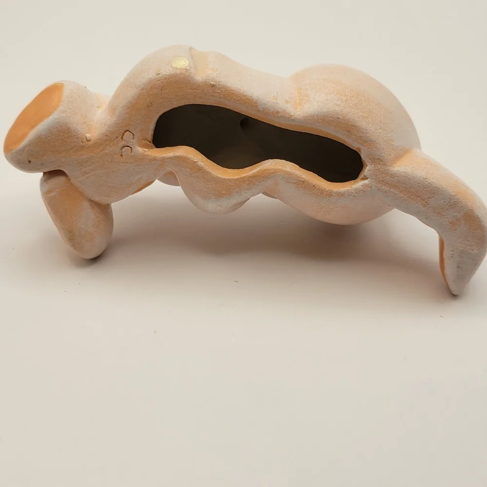 Vintage Handpainted Sleepy Bunny Baby Figurine. Marked CC. - Picture 6 of 7